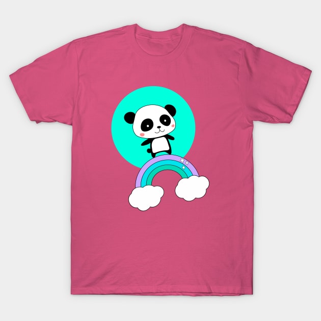 panda T-Shirt by RetroDesign